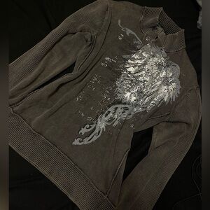 vintage grunge button up